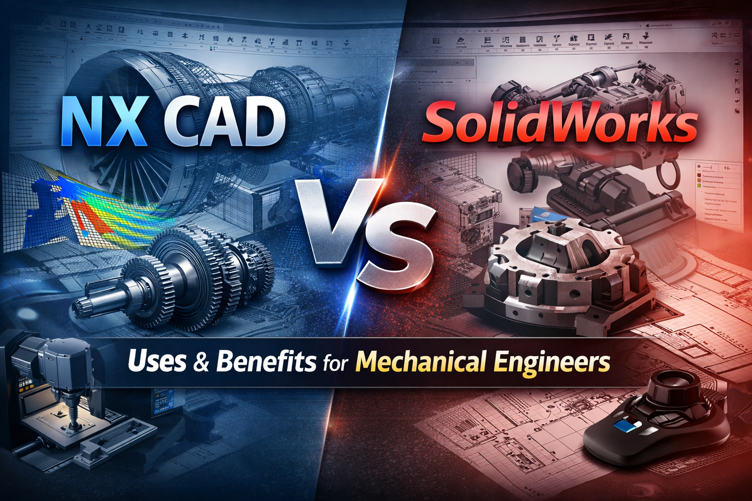 NX CAD vs SolidWorks: Uses and Advantages for Mechanical Engineers
