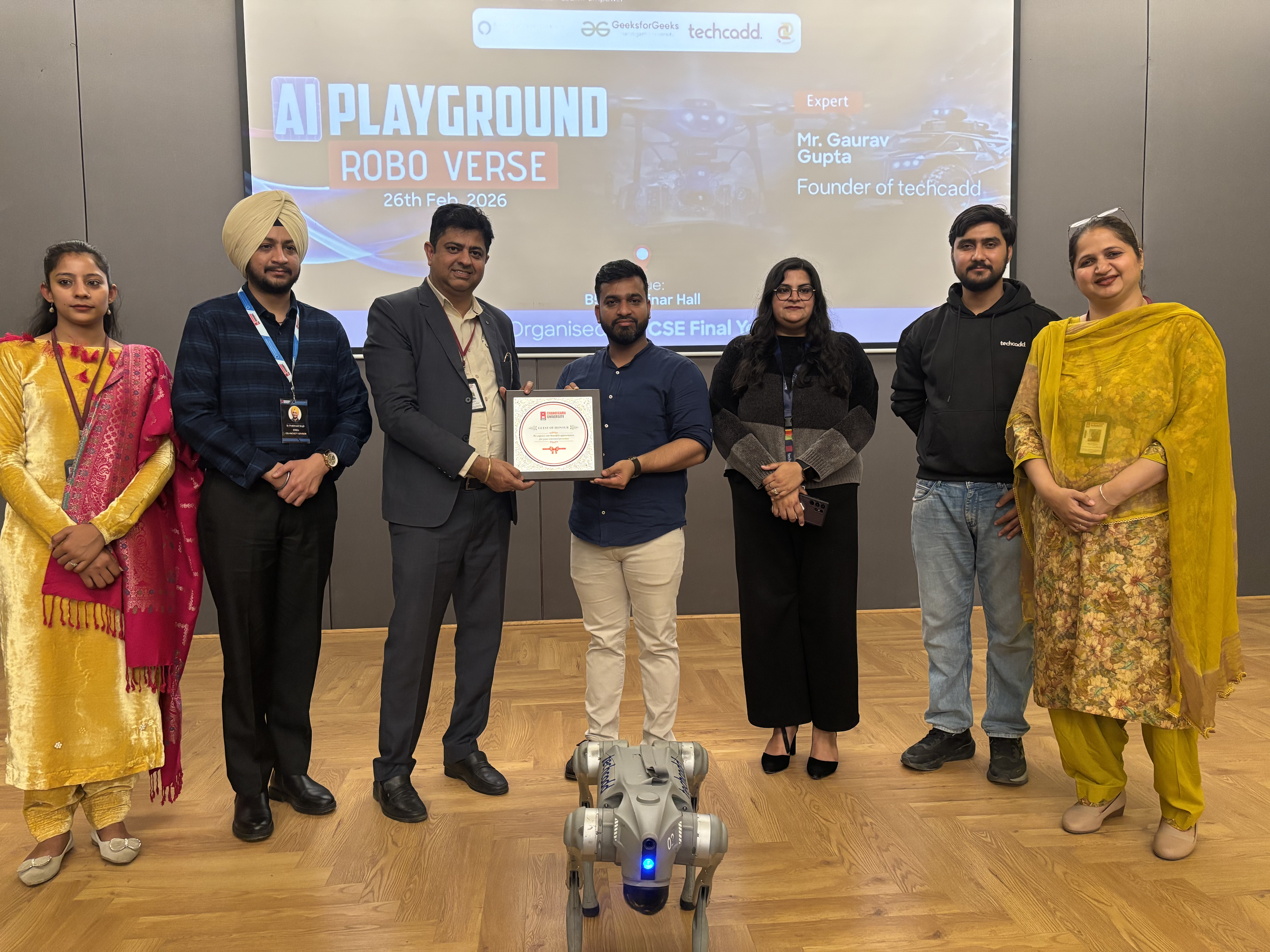 techcadd  Mohali IT Career & Industrial Training Seminar at Chandigarh University