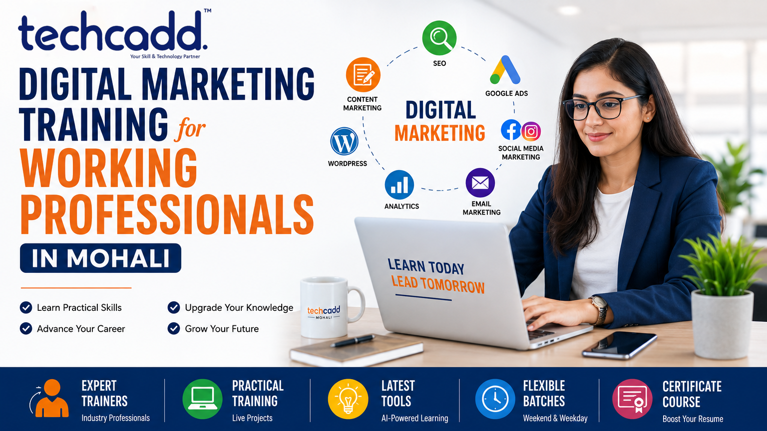 Digital Marketing Training for Working Professionals in Mohali - Techcadd Blog