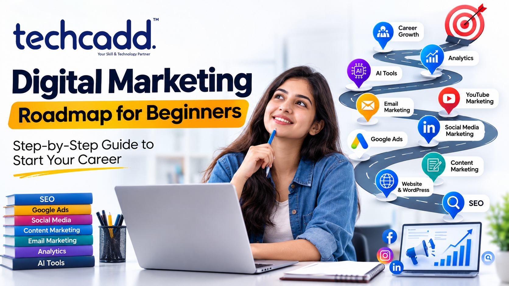 Digital Marketing Roadmap for Beginners: A Complete Step-by-Step Guide to Start Your Career in 2026