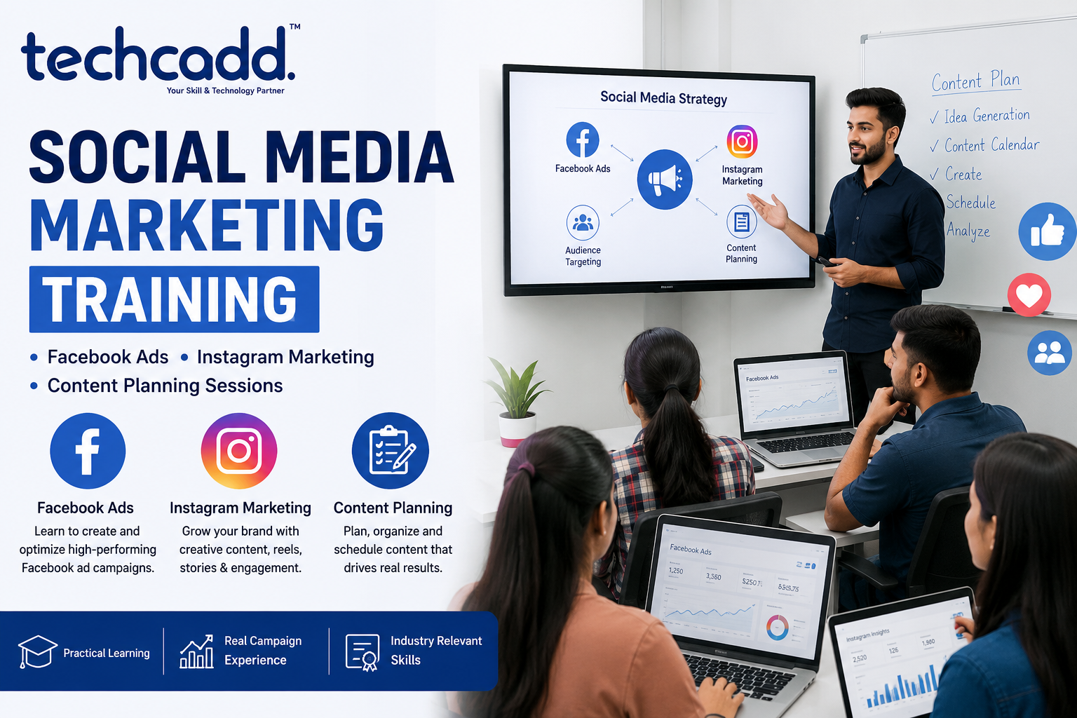 Social Media Marketing Training – Facebook Ads, Instagram Marketing & Content Planning