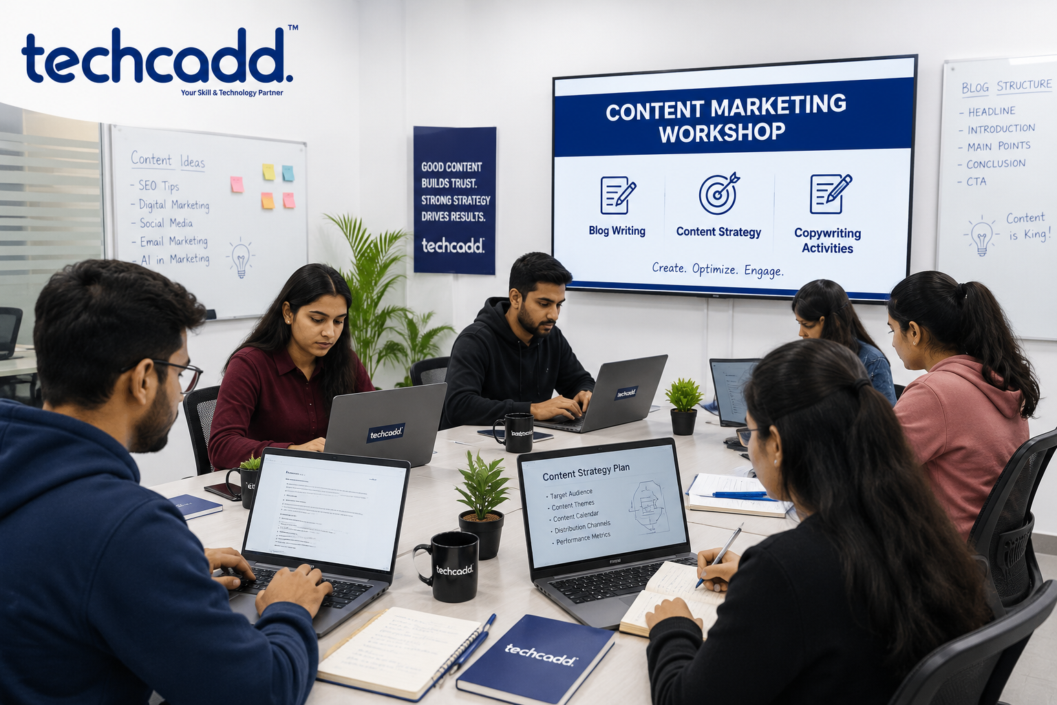 Content Marketing Workshop – Blog Writing & Content Strategy Training at Techcadd