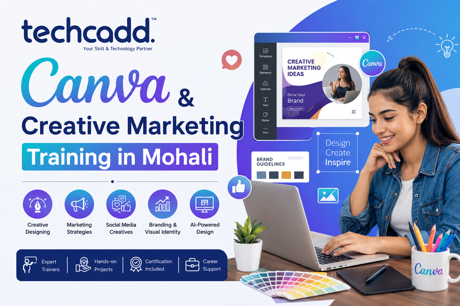 Canva & Creative Marketing Training in Mohali | Techcadd