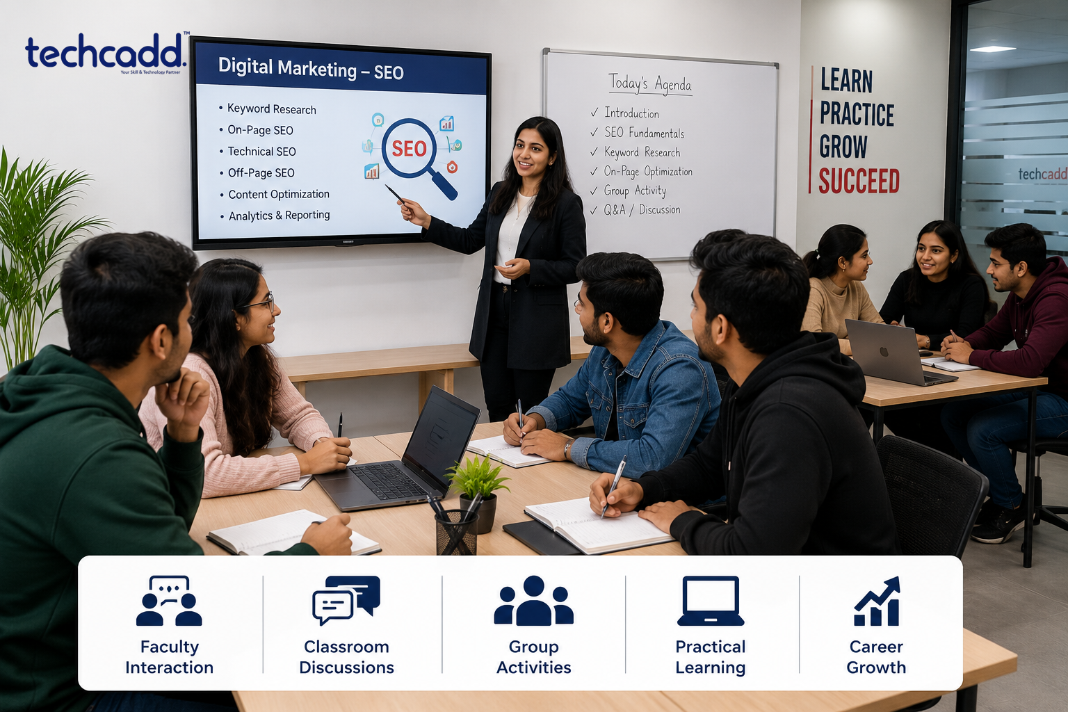 Classroom Learning Experience at Techcadd | Faculty & Group Activities