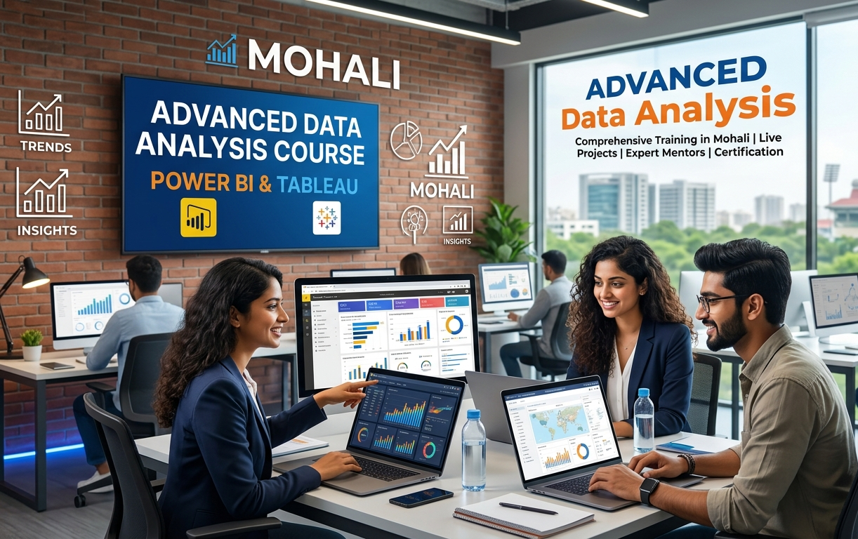 Advanced Data Analysis Course in Mohali — Power BI & Tableau