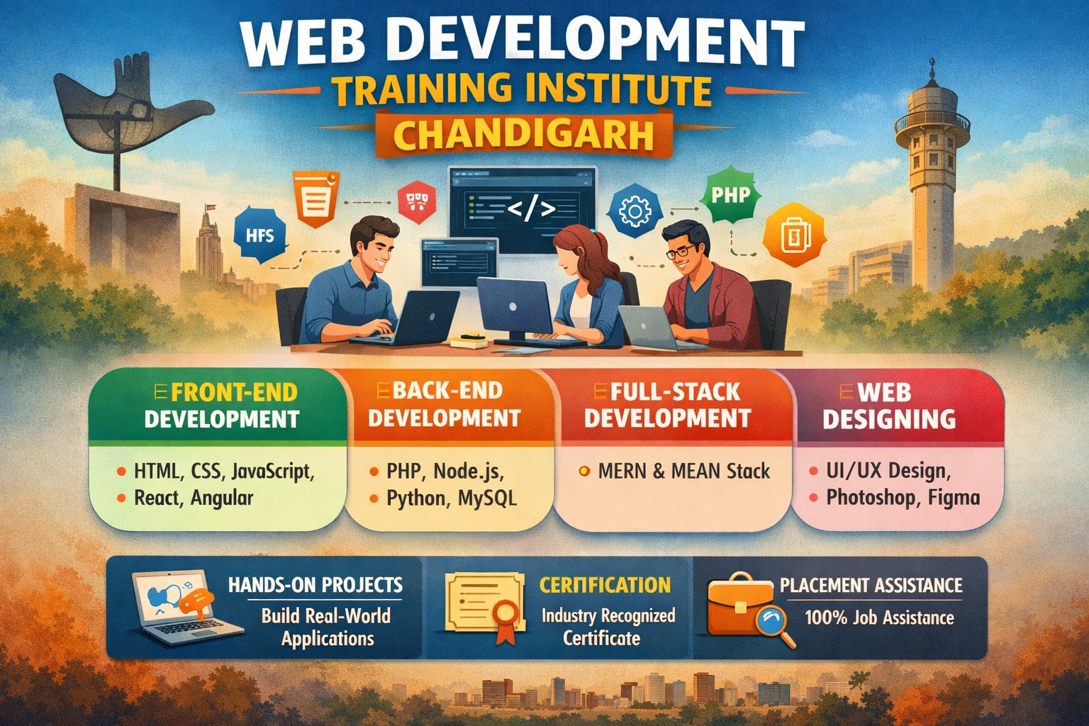 Web Development Training Institute in Chandigarh | Professional Web Development Course